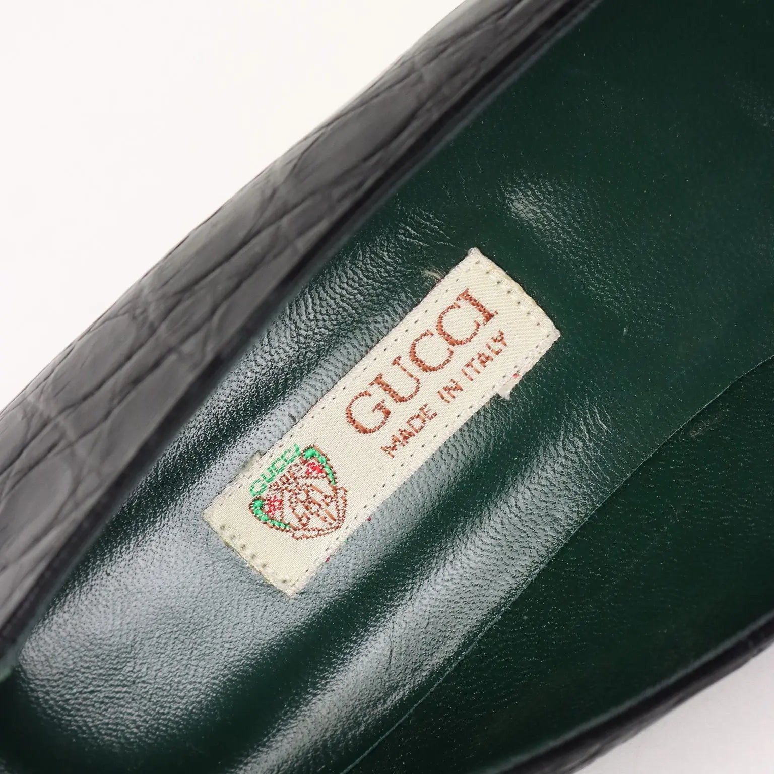 Vintage Gucci Shoes Leather N. 9 Italy 1980s-1990s - Size N. 6 | Clothing & House Linens | Vintage