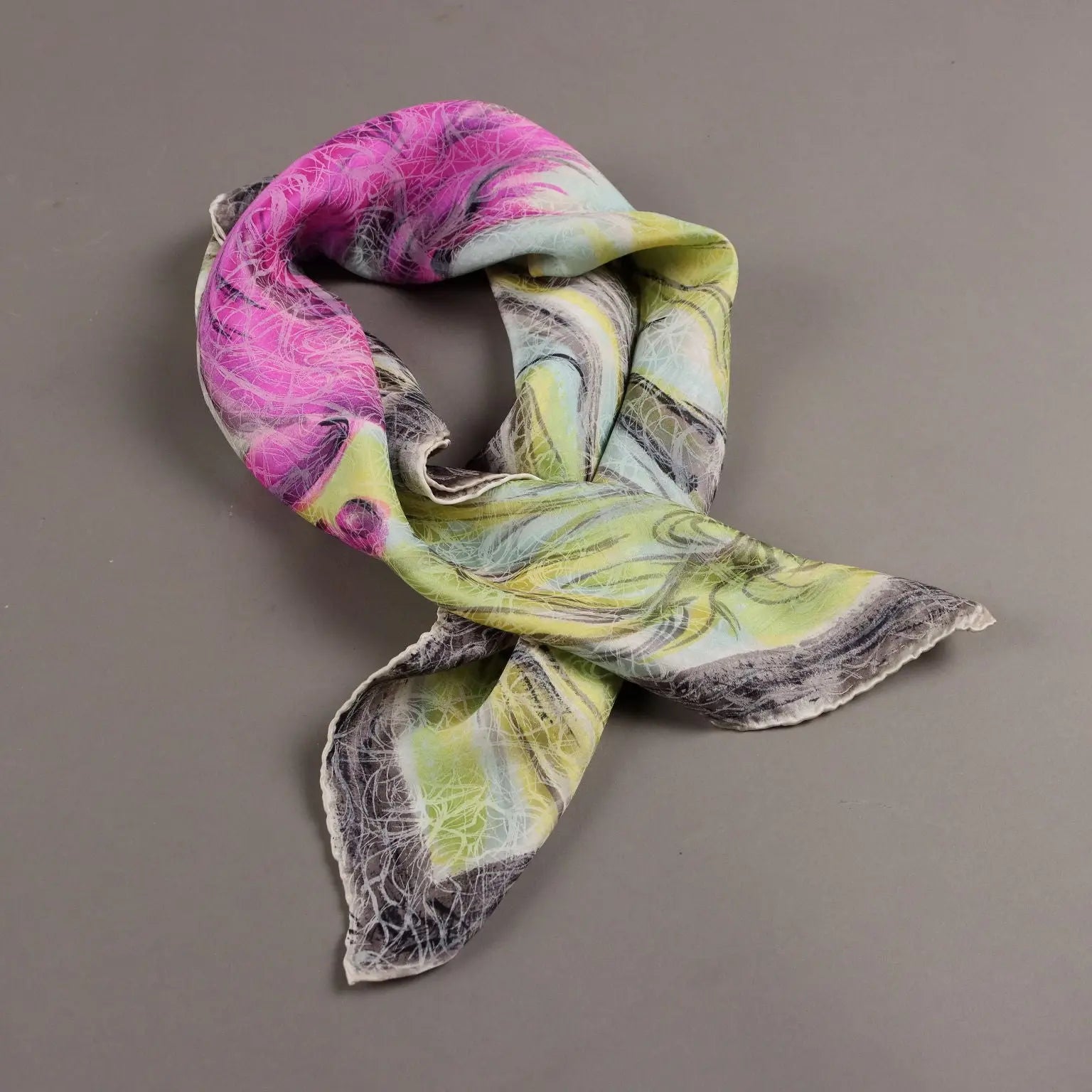 Vintage Scarf Aligo Sassu Coloured Silk Horses Italy | Clothing & House Linens | Vintage