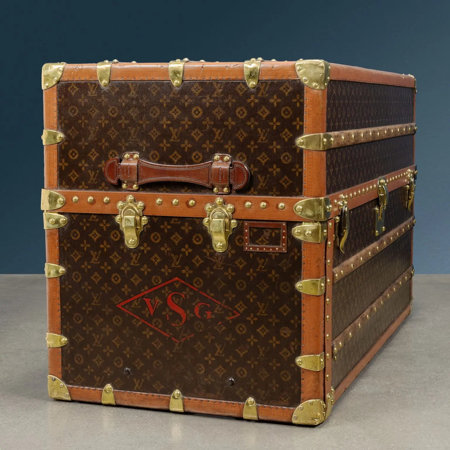 Louis Vuitton Malle Armoire Trunk Leather France 1935 ca. - 1935 ca. | Clothing & House Linens  Vintage