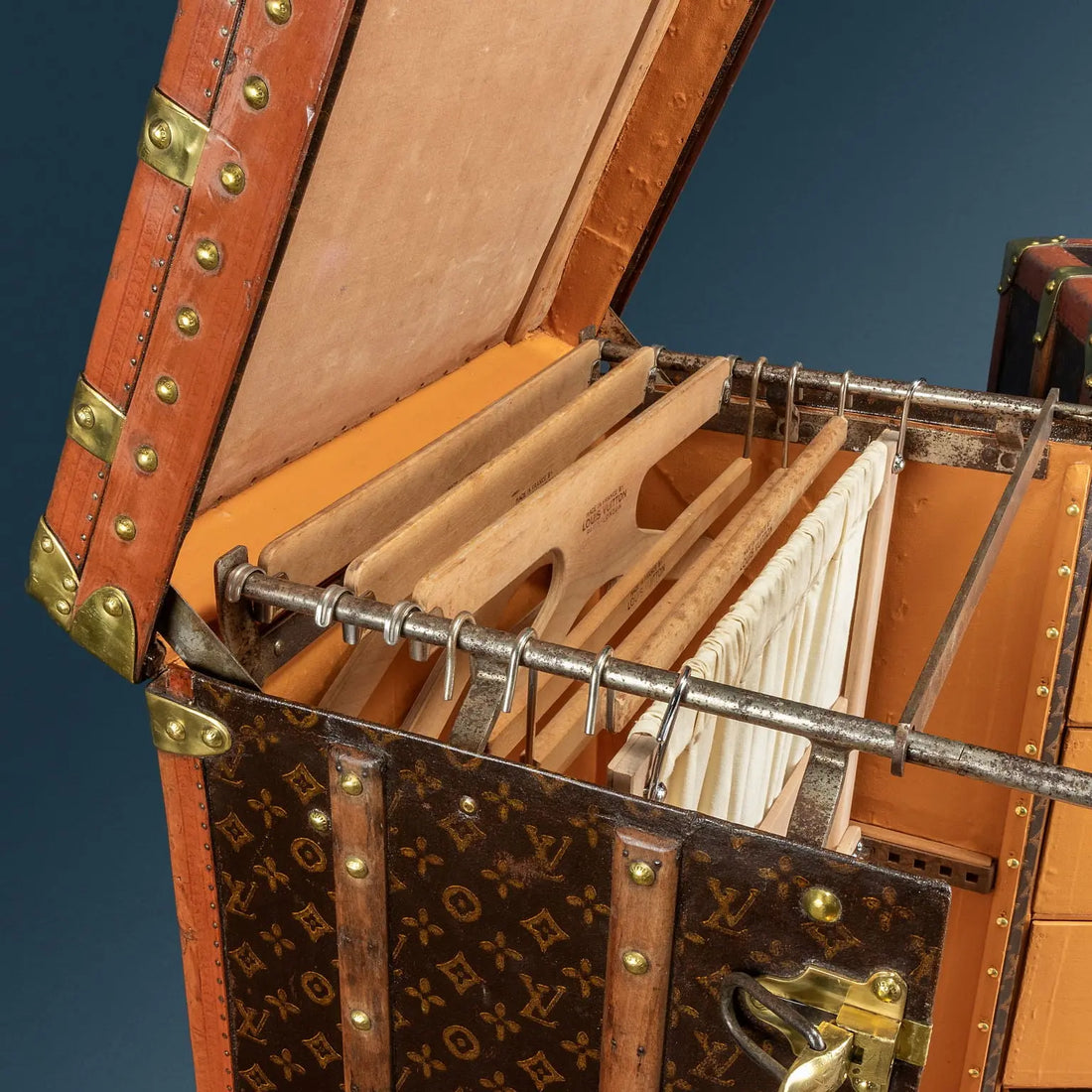 Louis Vuitton Malle Armoire Trunk Leather France 1935 ca. - 1935 ca. | Clothing & House Linens  Vintage