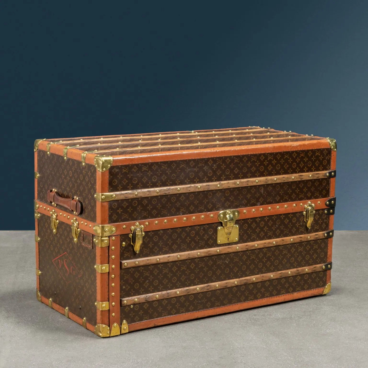 Louis Vuitton Malle Armoire Trunk Leather France 1935 ca. - 1935 ca. | Clothing & House Linens  Vintage