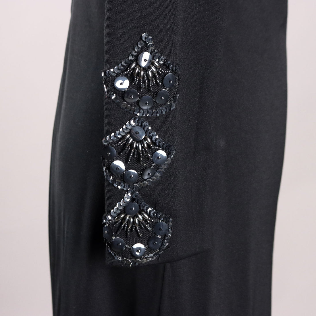 Vintage Long Black Dress Cloth UK Size 10 Italy 1970s - UK Size 10 | Clothing & House Linens  Vintage