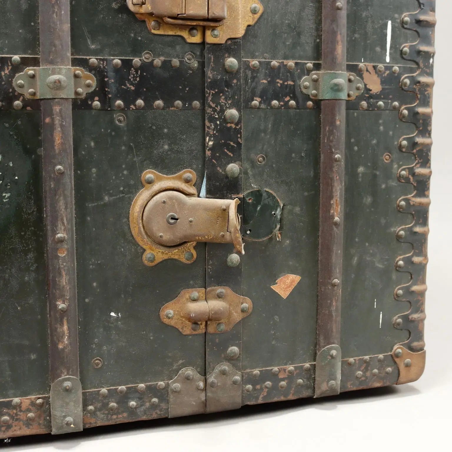 Vintage Travel Trunk Valigeria Inzaghi Leatherette Italy XX Century - Equipped Wardrobe | Clothing & House Linens | Vintage