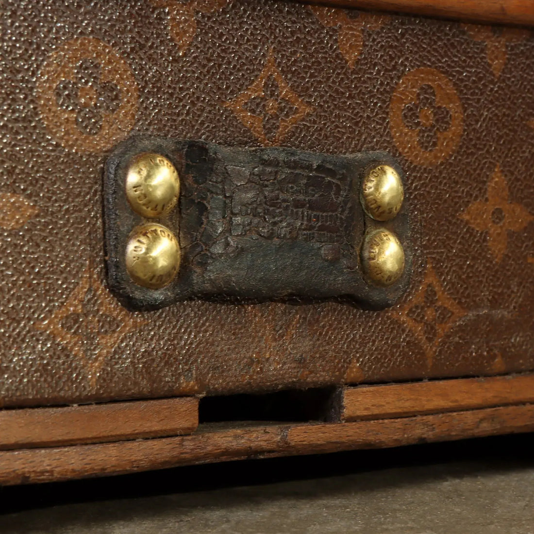 Antique Louis Vuitton Wardrobe Trunk Jacquard Canvas 1910