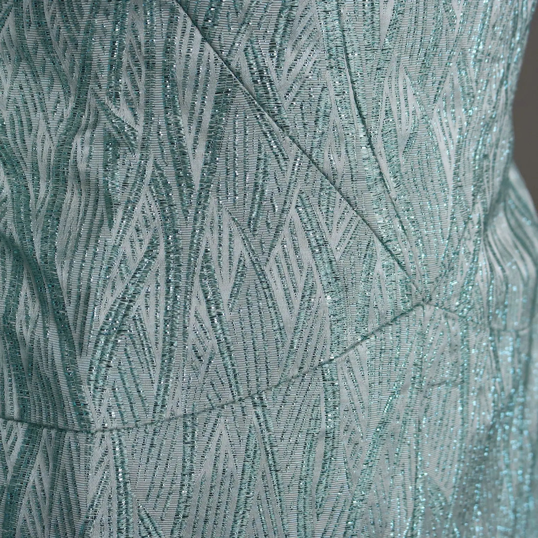 Vintage Dress Green Lamé Fabric UK Size 10 Italy 1960s-1970s - UK Size 10 | Clothing & House Linens | Vintage