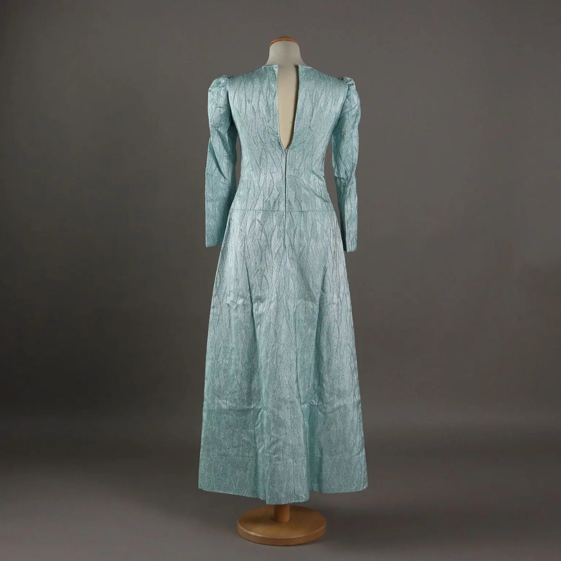 Vintage Dress Green Lamé Fabric UK Size 10 Italy 1960s-1970s - UK Size 10 | Clothing & House Linens | Vintage