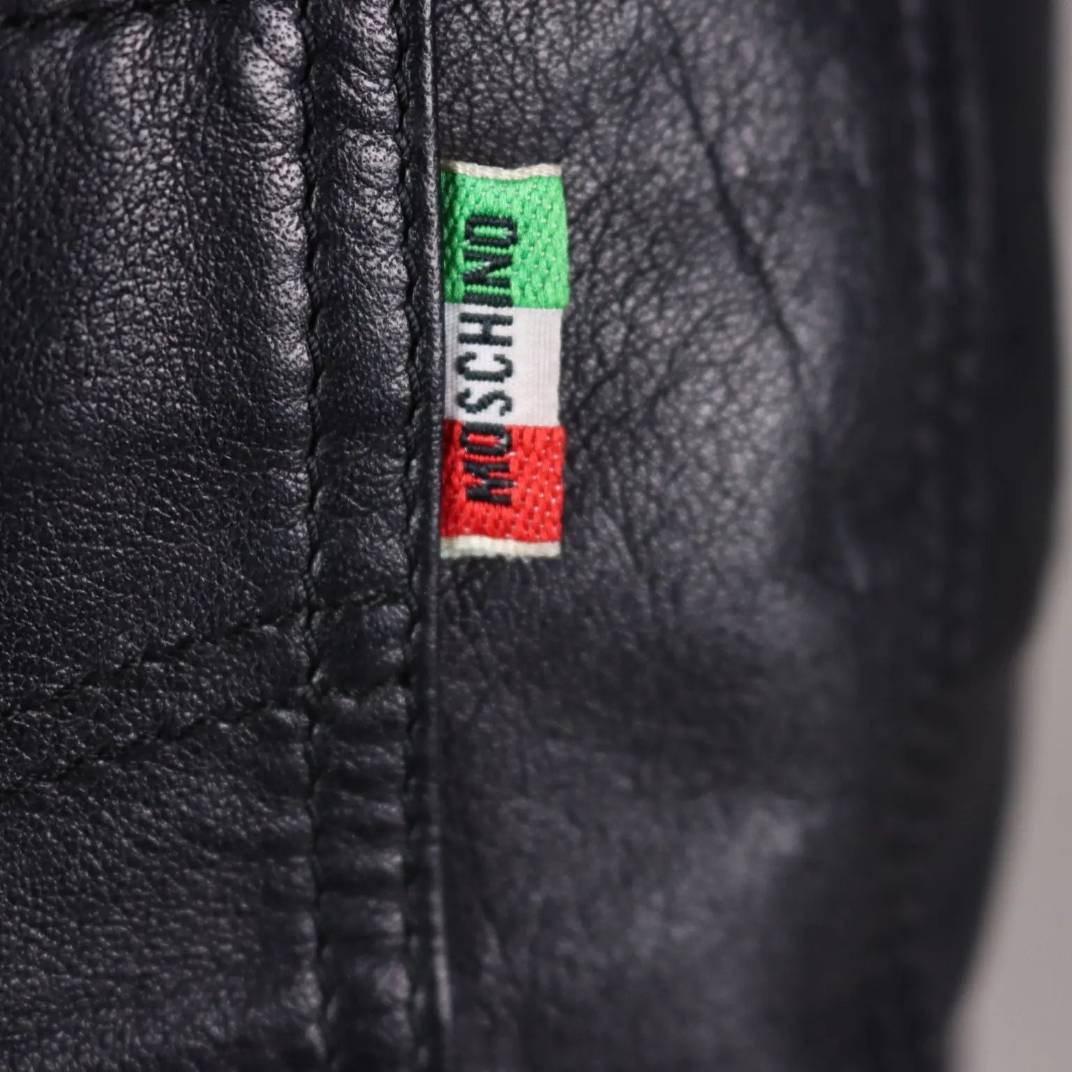 Moschino Vintage Skirt Leather UK Size 10 Italy 1980s-1990s - UK Size 10 | Clothing & House Linens | Vintage