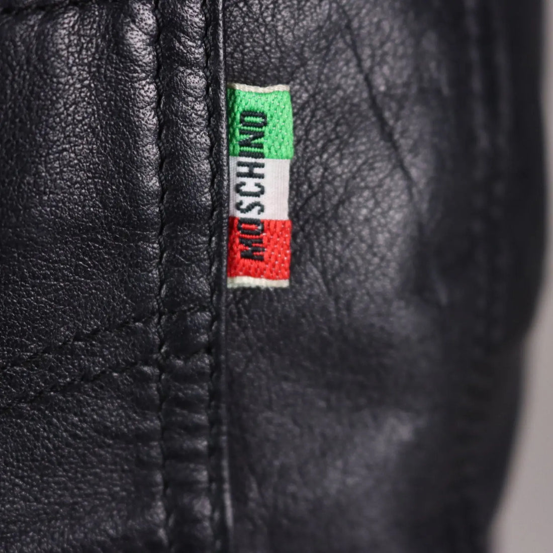 Moschino Vintage Skirt Leather UK Size 10 Italy 1980s-1990s - UK Size 10 | Clothing & House Linens | Vintage