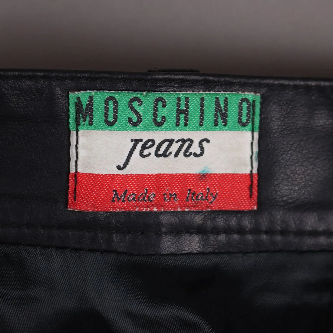 Moschino Vintage Skirt Leather UK Size 10 Italy 1980s-1990s - UK Size 10 | Clothing & House Linens | Vintage