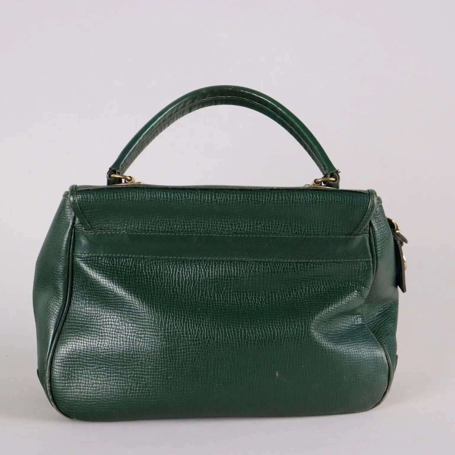 Vintage Bag Piero Guidi Green Leather Italy 1980s | Clothing & House Linens | Vintage