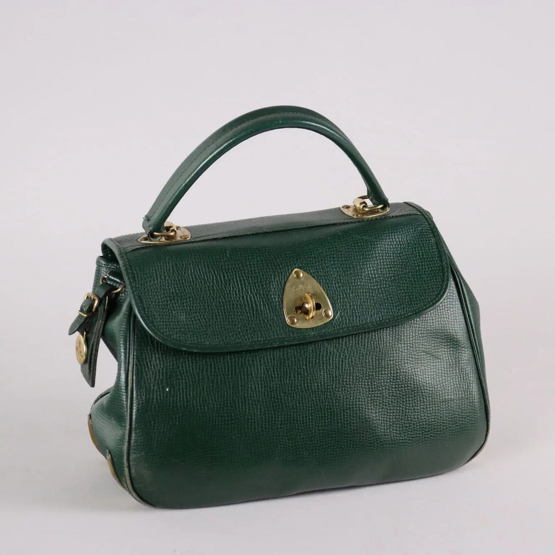 Vintage Bag Piero Guidi Green Leather Italy 1980s | Clothing & House Linens | Vintage