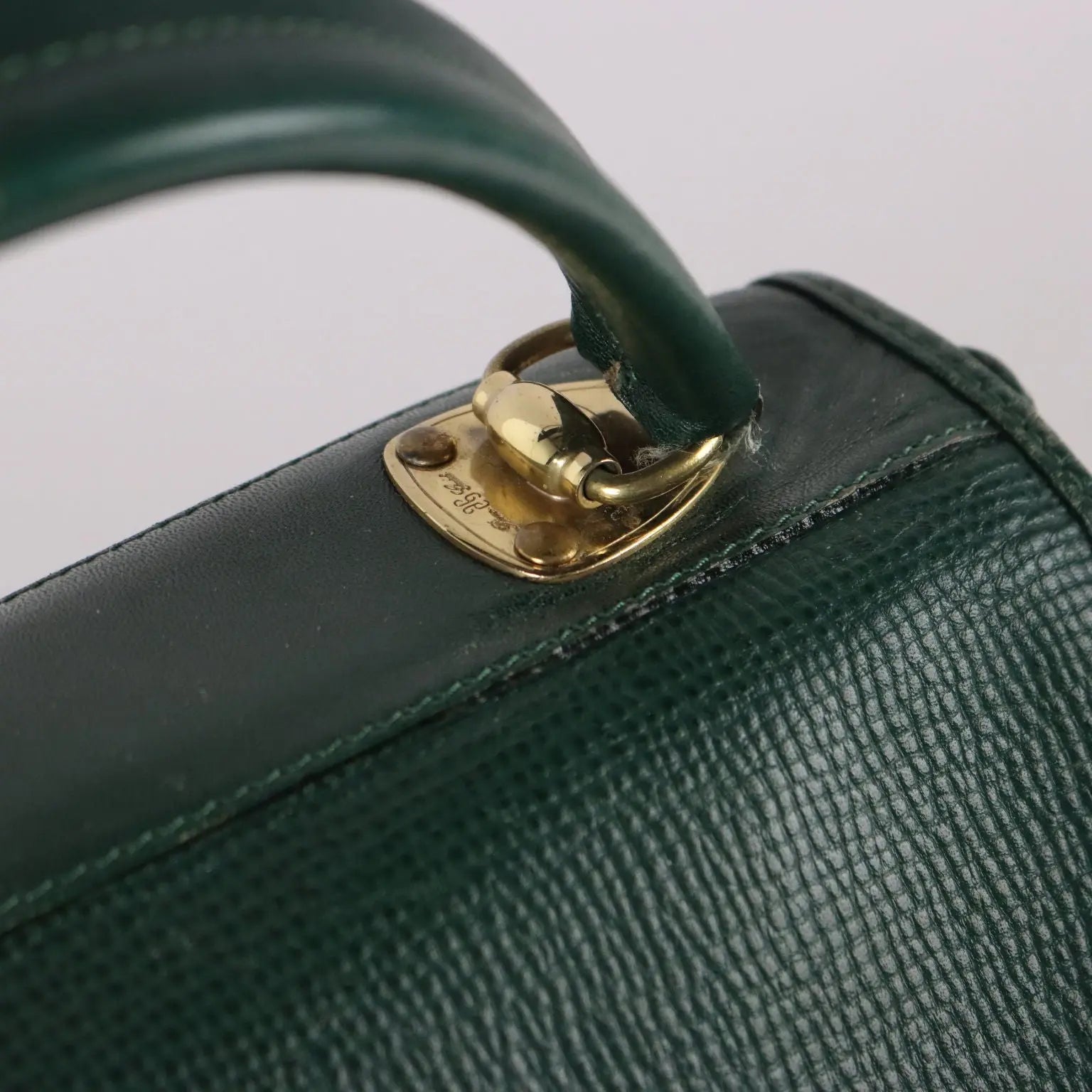 Vintage Bag Piero Guidi Green Leather Italy 1980s | Clothing & House Linens | Vintage