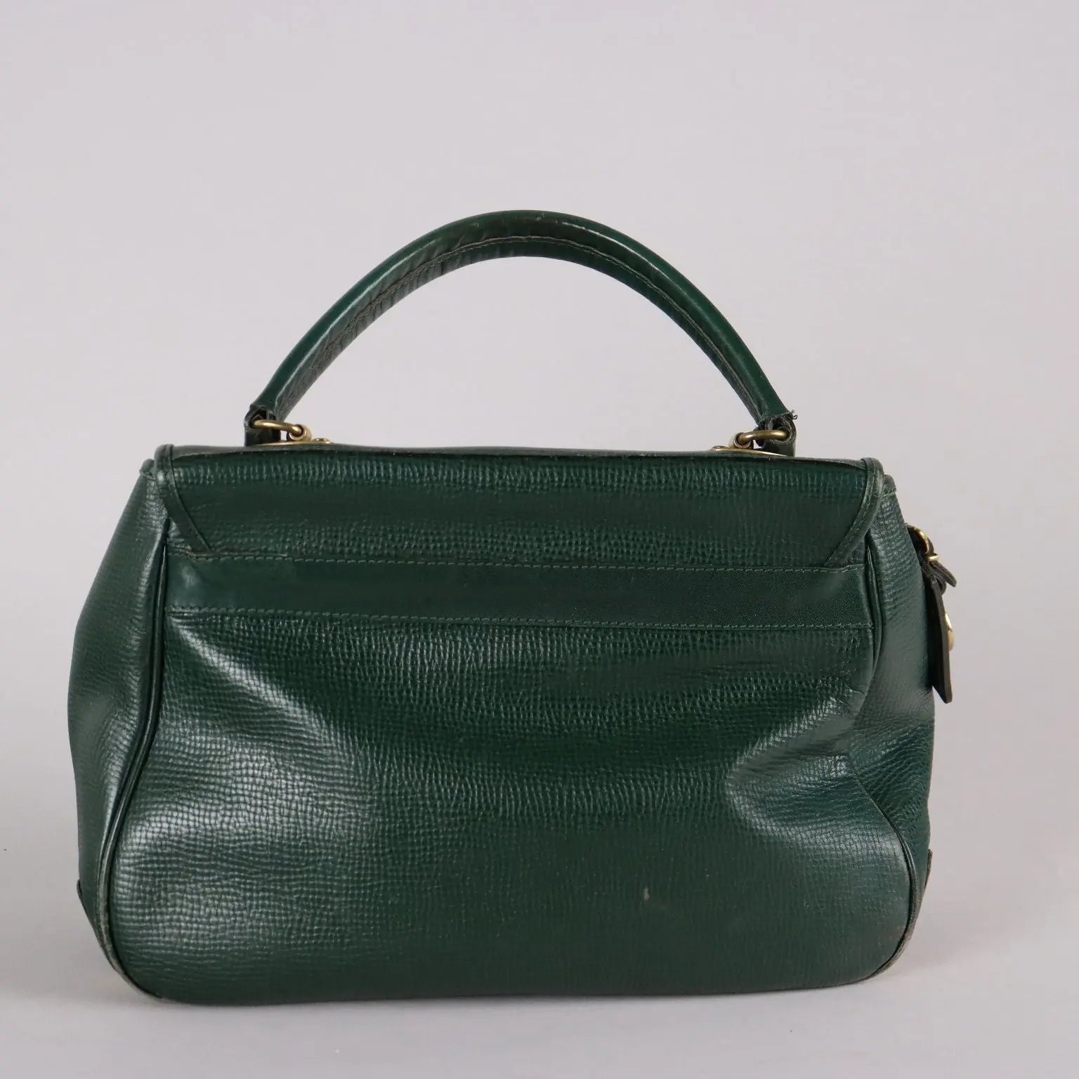 Vintage Bag Piero Guidi Green Leather Italy 1980s | Clothing & House Linens | Vintage