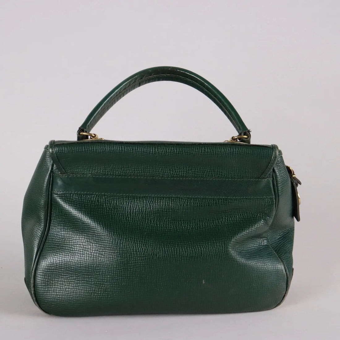 Vintage Bag Piero Guidi Green Leather Italy 1980s | Clothing & House Linens | Vintage