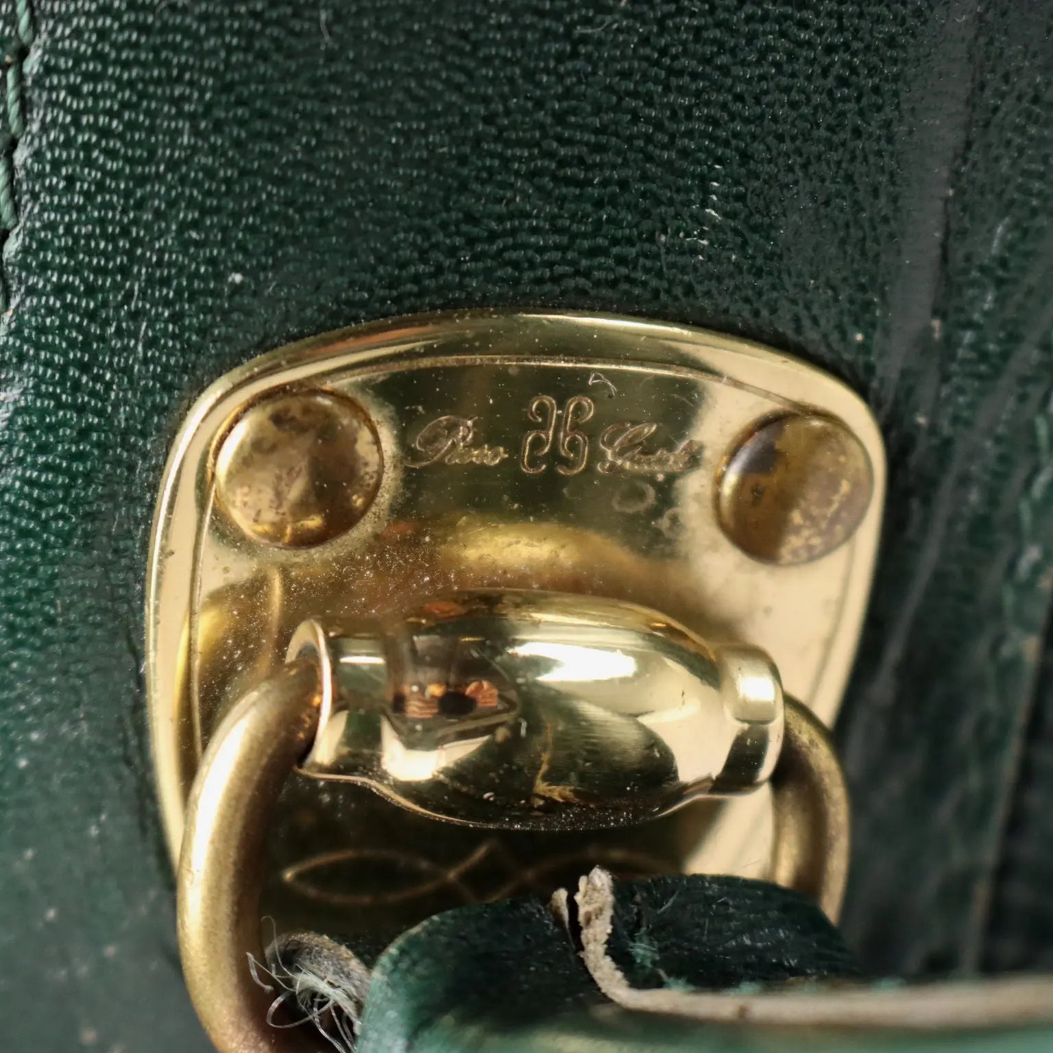 Vintage Bag Piero Guidi Green Leather Italy 1980s | Clothing & House Linens | Vintage