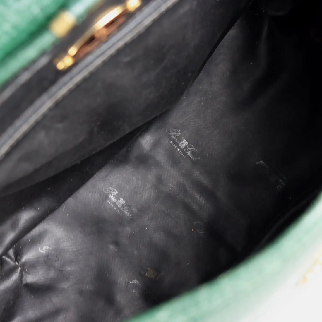 Vintage Bag Piero Guidi Green Leather Italy 1980s | Clothing & House Linens | Vintage