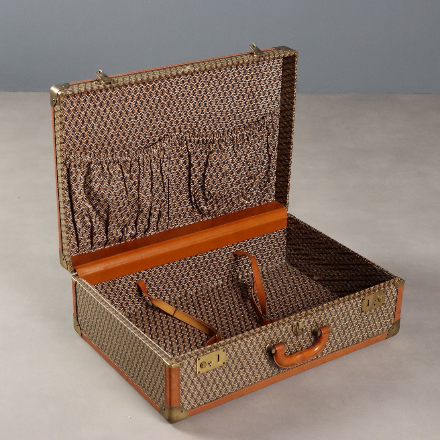 T&J Vestor Set Suitcases Vintage Leather Canvas Various Dimensions