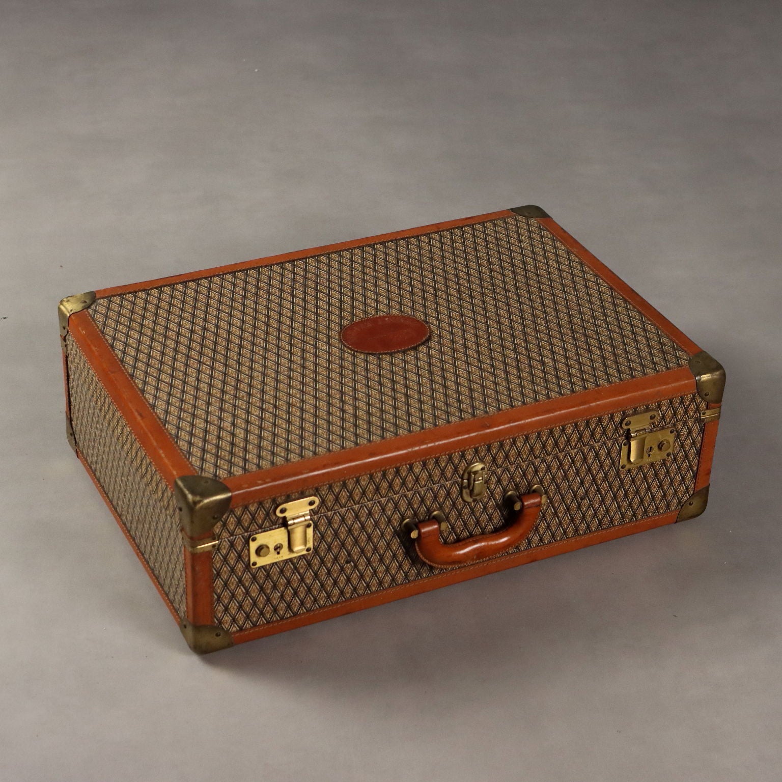 T&J Vestor Set Suitcases Vintage Leather Canvas Various Dimensions