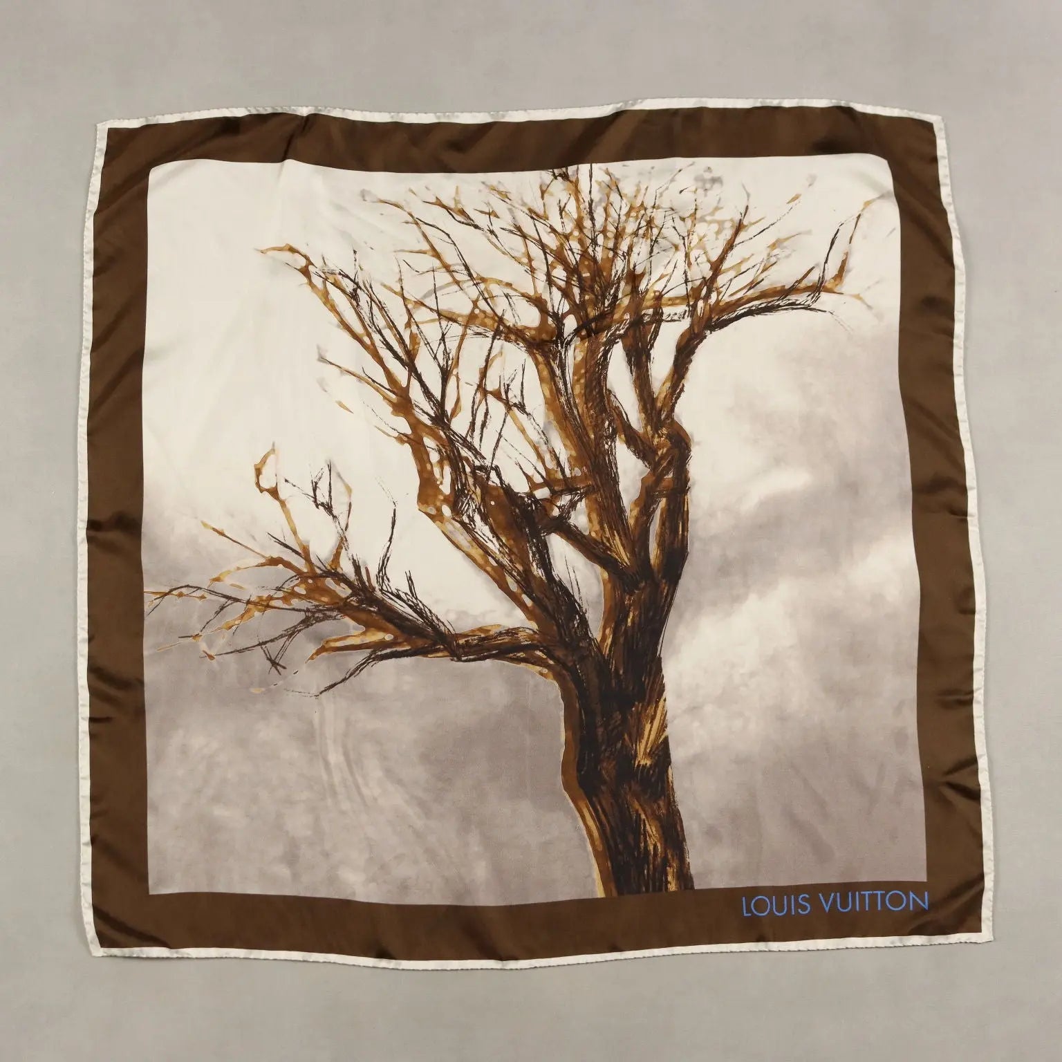 Vintage Louis Vuitton Scarf Autumn Tree Silk France 1970s | Clothing & House Linens | Vintage