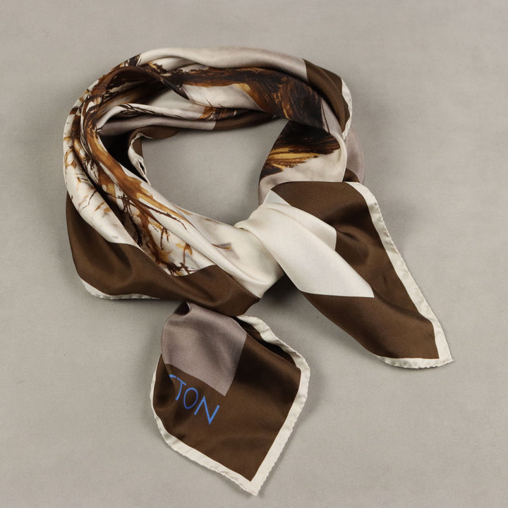 Vintage Louis Vuitton Scarf Autumn Tree Silk France 1970s