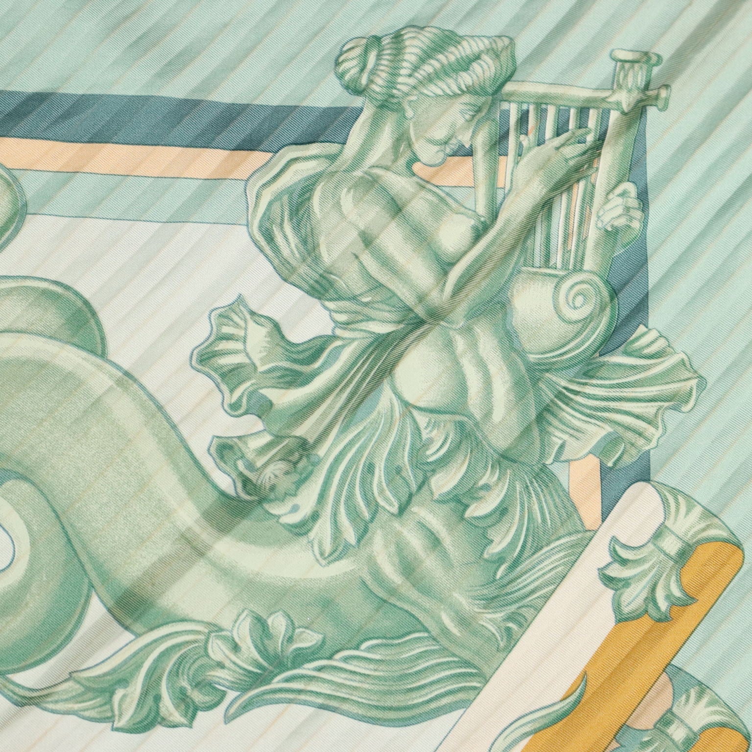 Hermès Nautical Scarf Vintage Coloured Silk by Julie Abadie