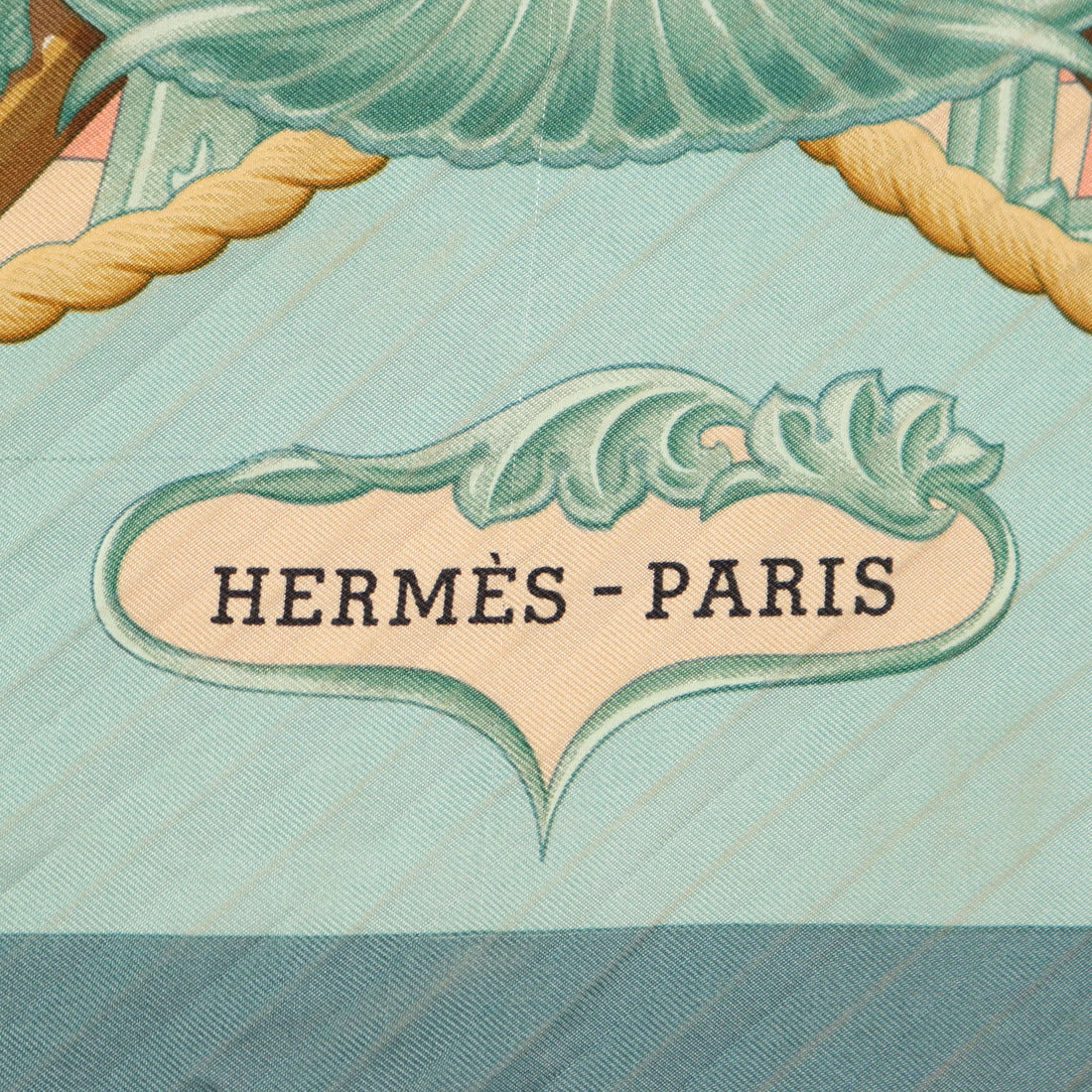 Hermès Nautical Scarf Vintage Coloured Silk by Julie Abadie