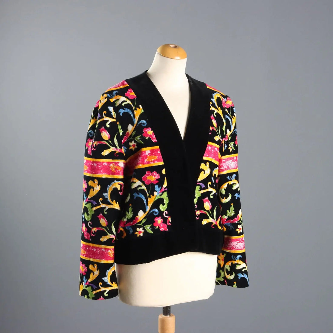 Gai Mattiolo Vintage Jacket Cotton with Flowers Unique Size 1980s | Clothing & House Linens | Vintage