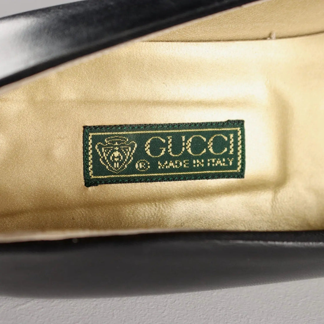 Gucci Vintage Shoes Black Leather UK Size 7 Italy 1980s - UK Size 7 | Clothing & House Linens | Vintage
