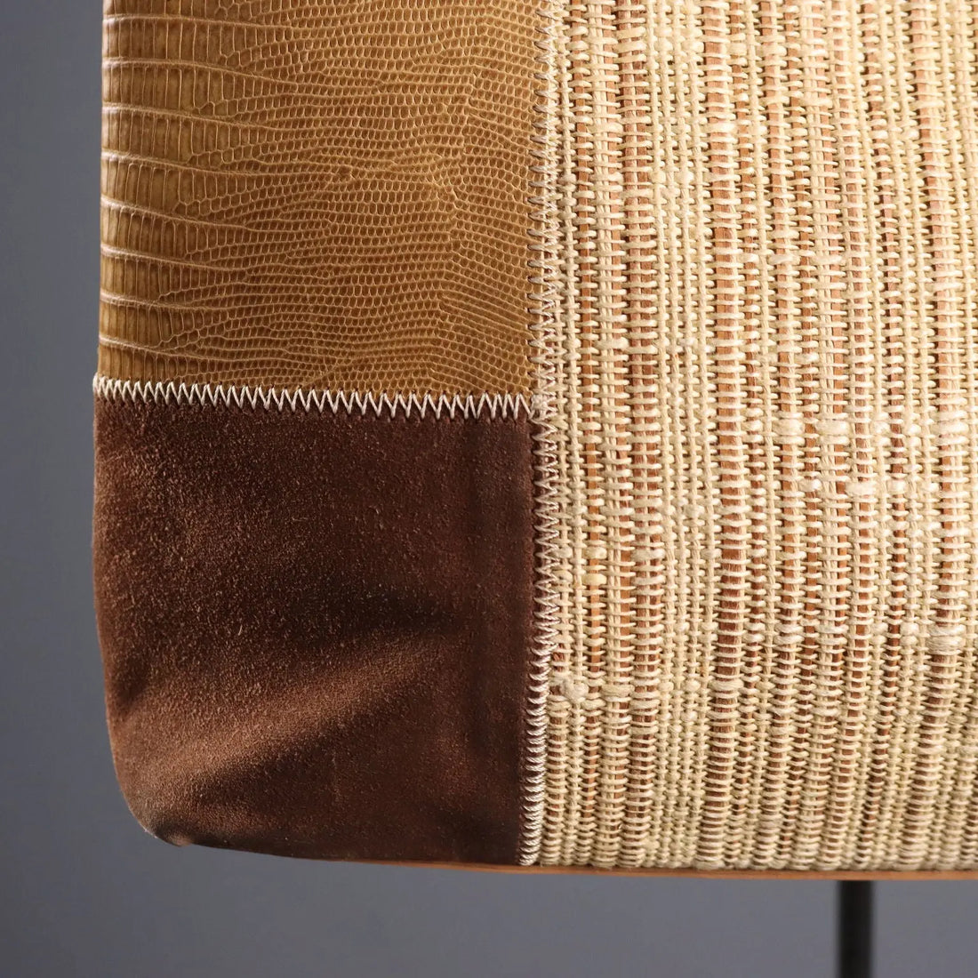 Maliparmi Vintage Bag Patchwork Canvas Leather Italy 1990s | Clothing & House Linens | Vintage