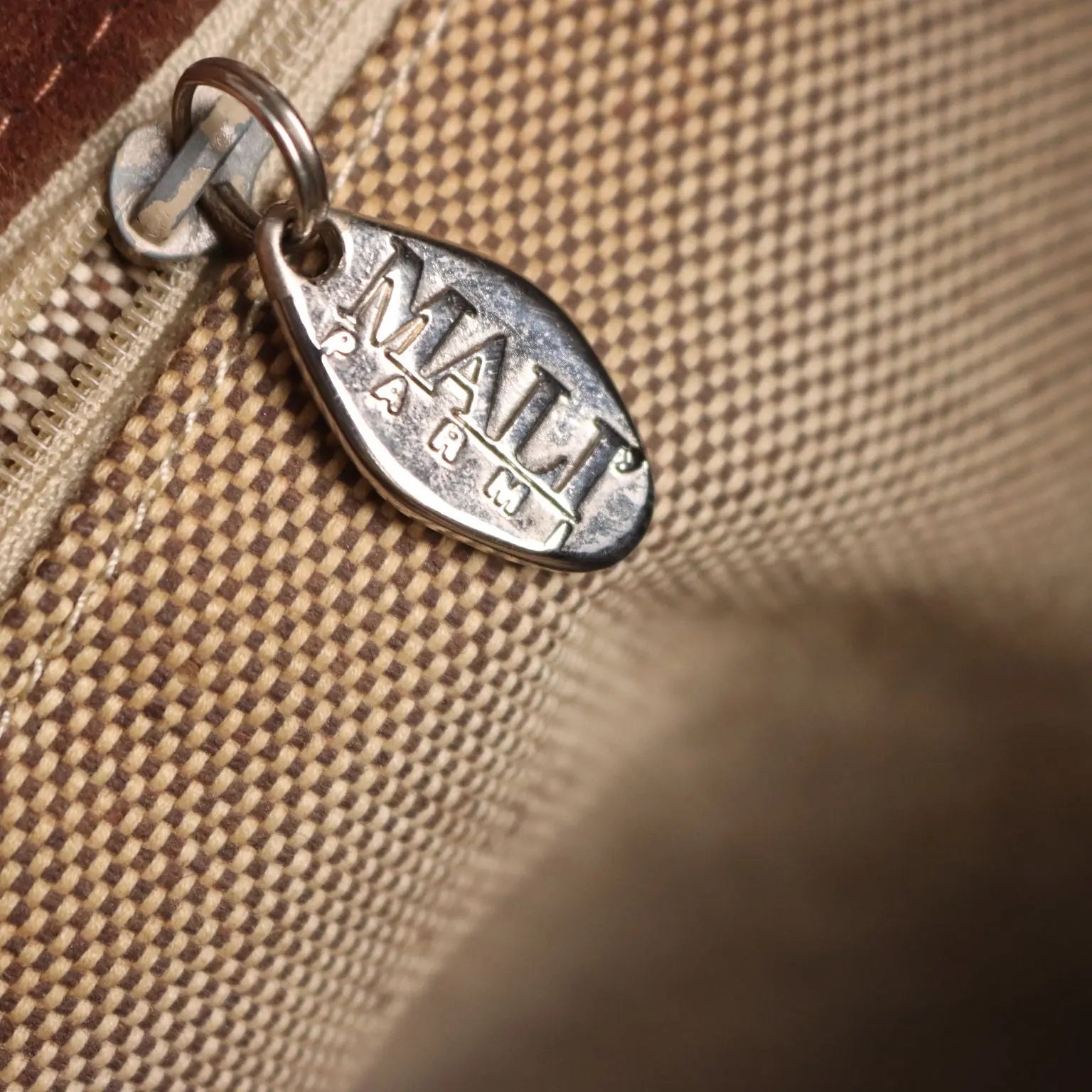 Maliparmi Vintage Bag Patchwork Canvas Leather Italy 1990s | Clothing & House Linens | Vintage