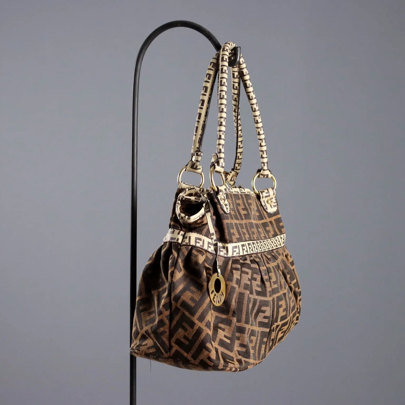 Vintage Fendi Chef Bag Leather Iridescent Fabric Italy 1960s-70s | Clothing & House Linens | Vintage