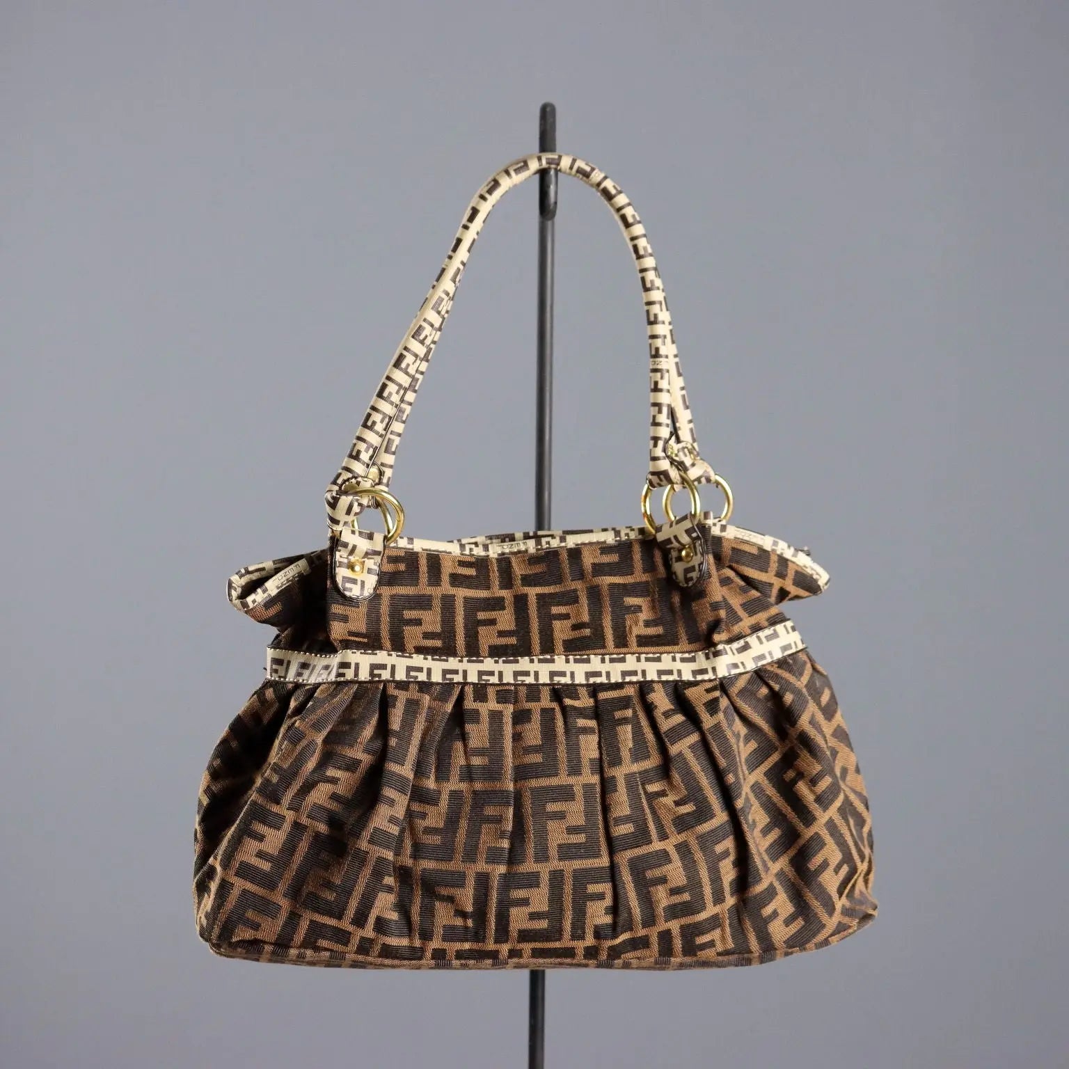 Vintage Fendi Chef Bag Leather Iridescent Fabric Italy 1960s-70s | Clothing & House Linens | Vintage