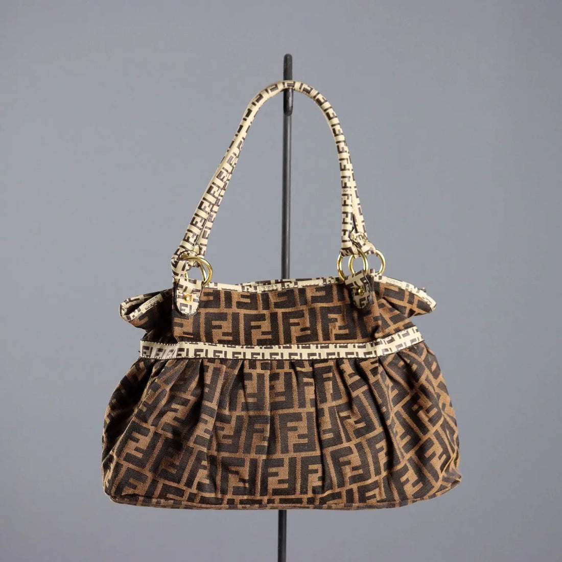 Vintage Fendi Chef Bag Leather Iridescent Fabric Italy 1960s-70s | Clothing & House Linens | Vintage