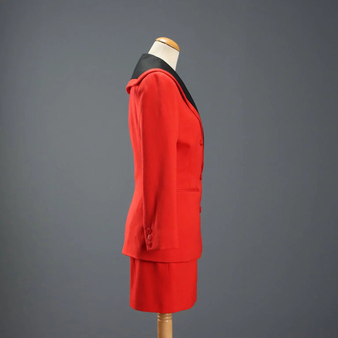 Vintage Kenzo Suit Pure Red Wool UK Size 10/12 France 1990s - UK Size 10/12 | Clothing & House Linens | Vintage