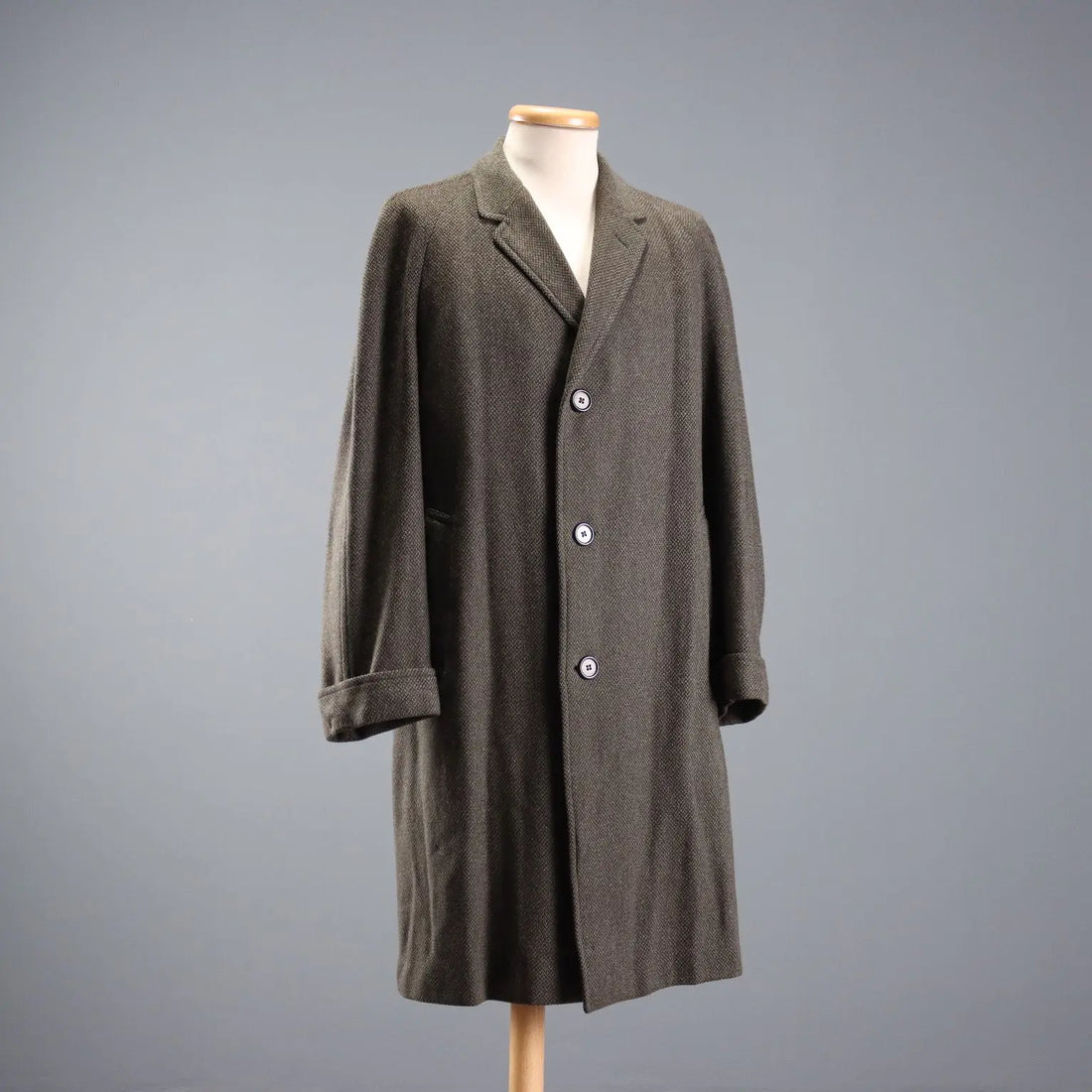 Aquascutum Men's Vintage Tweed Coat UK Size 40 1980s - UK Size 40 | Clothing & House Linens | Vintage