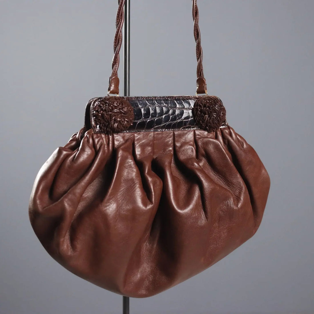 Aldo Zanette Vintage Leather Bag Handmade Italy 1970s-1980s | Clothing & House Linens | Vintage