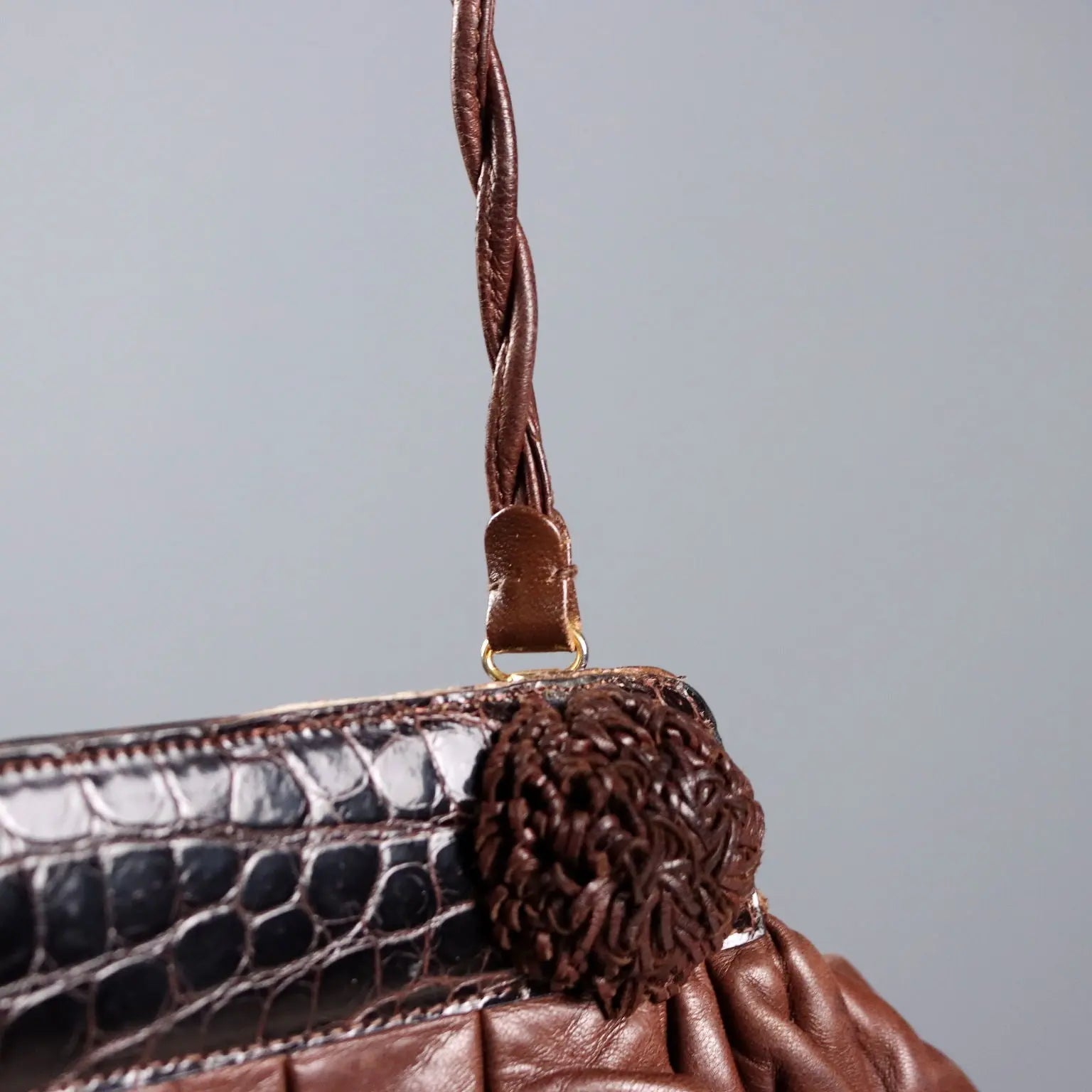 Aldo Zanette Vintage Leather Bag Handmade Italy 1970s-1980s | Clothing & House Linens | Vintage