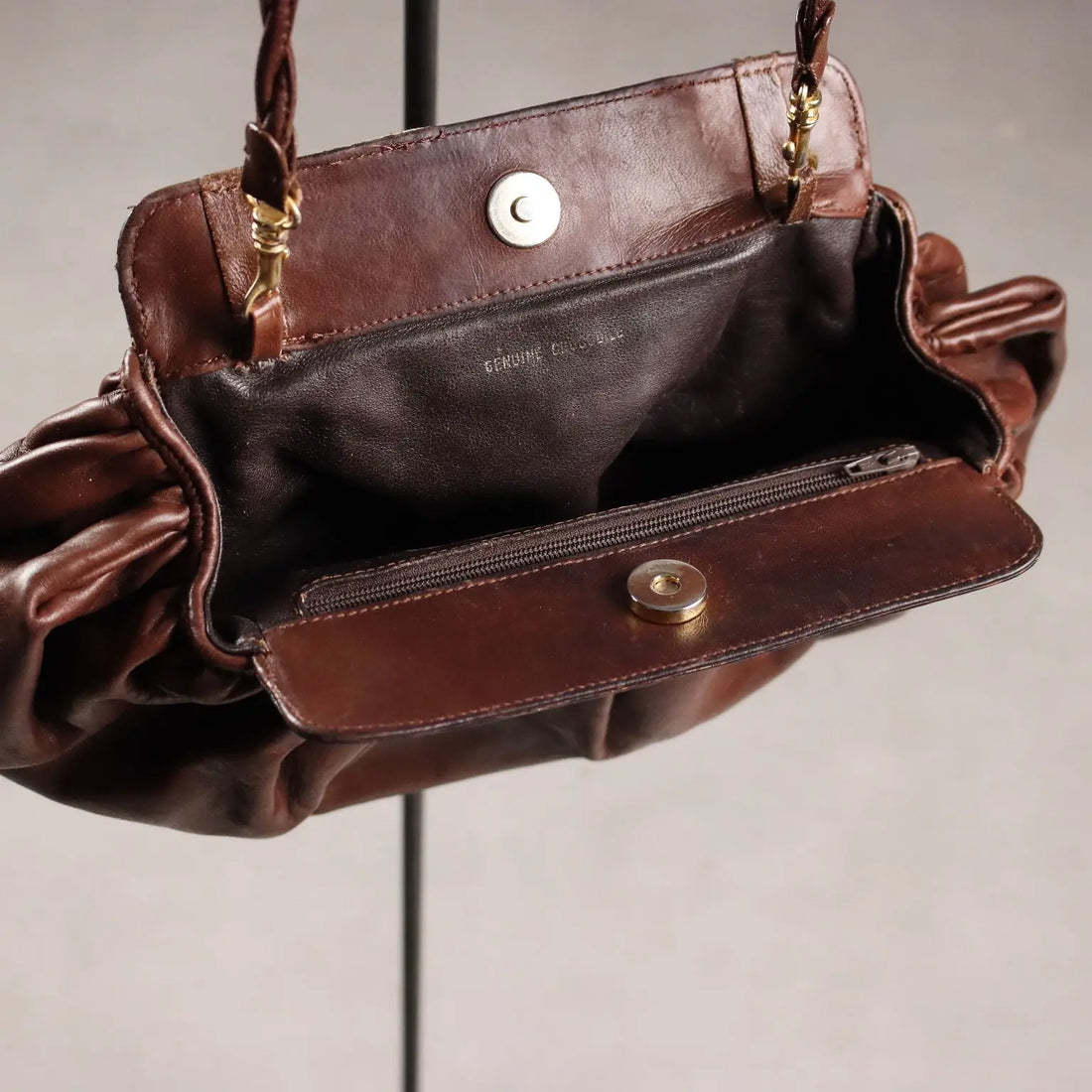Aldo Zanette Vintage Leather Bag Handmade Italy 1970s-1980s | Clothing & House Linens | Vintage
