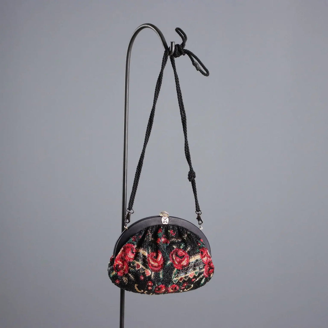Pirovano Clutch Bag Vintage with Floral Embroidery Beads 1950s-60s | Clothing & House Linens | Vintage