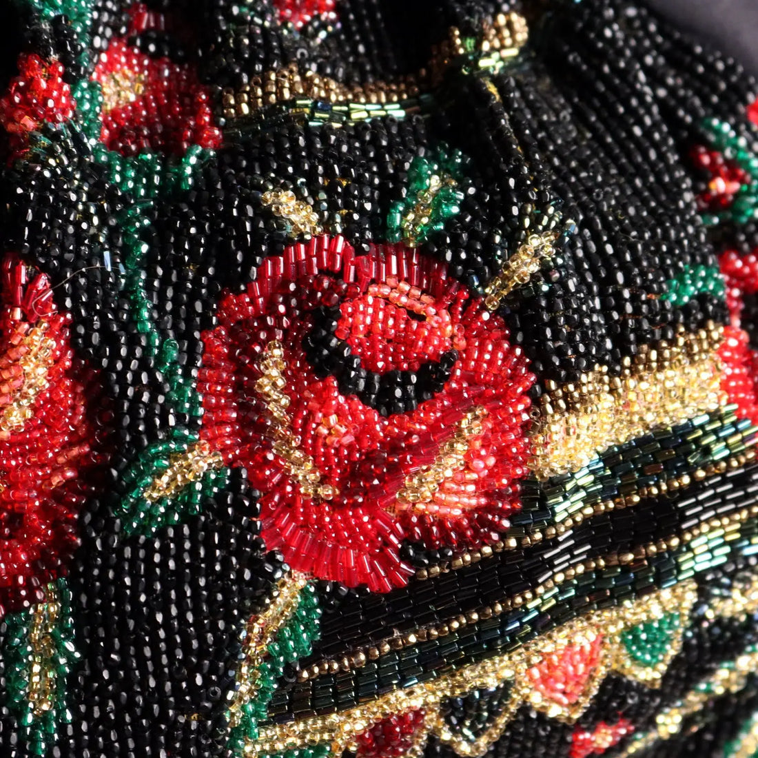 Pirovano Clutch Bag Vintage with Floral Embroidery Beads 1950s-60s | Clothing & House Linens | Vintage