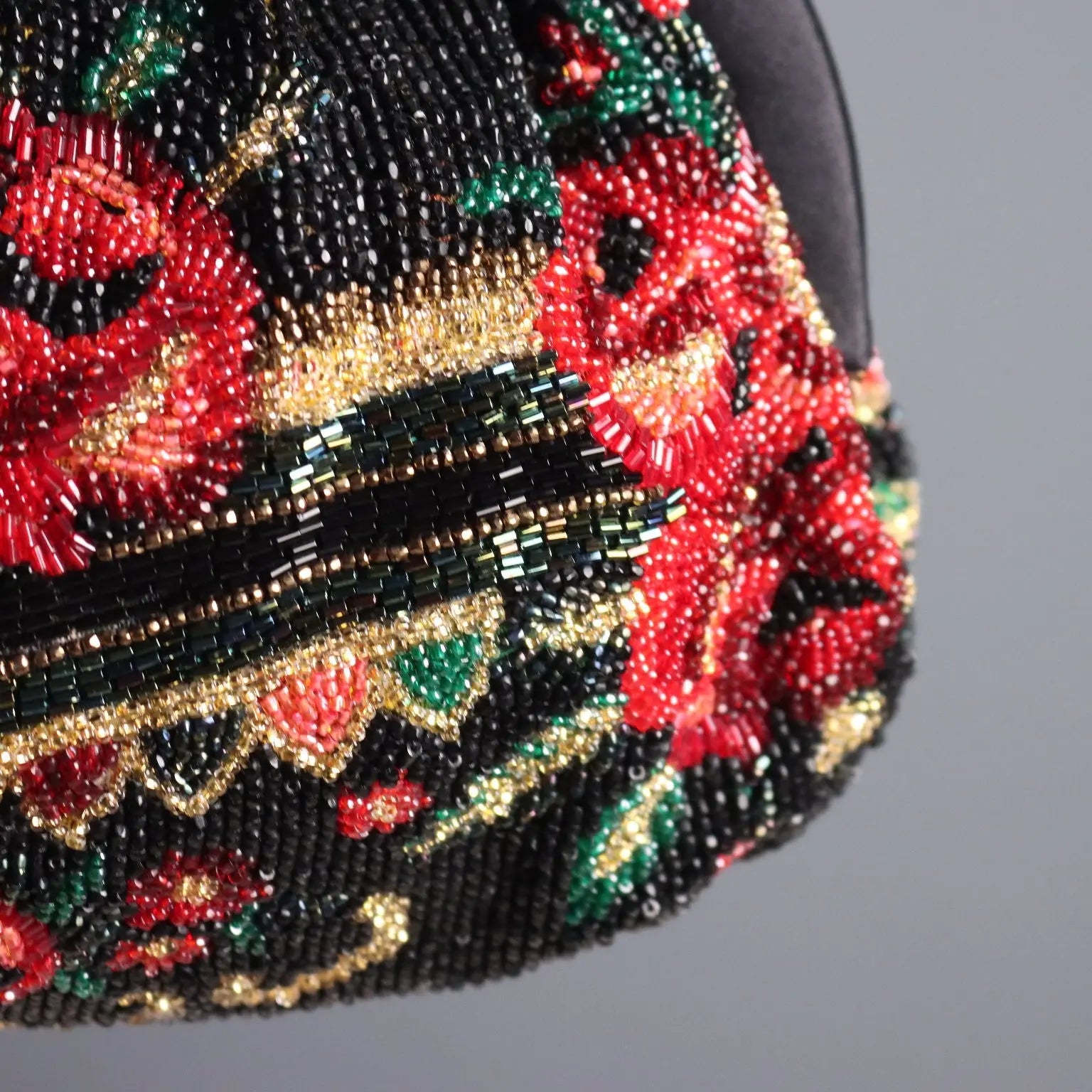 Pirovano Clutch Bag Vintage with Floral Embroidery Beads 1950s-60s | Clothing & House Linens | Vintage