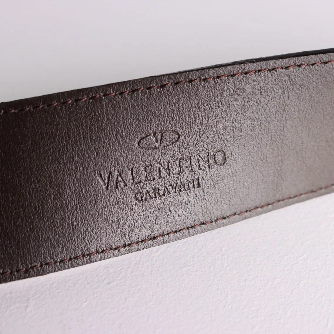 Valentino Garavani Vintage Belt Leather Brass Italy 1980s-90s | Clothing & House Linens | Vintage