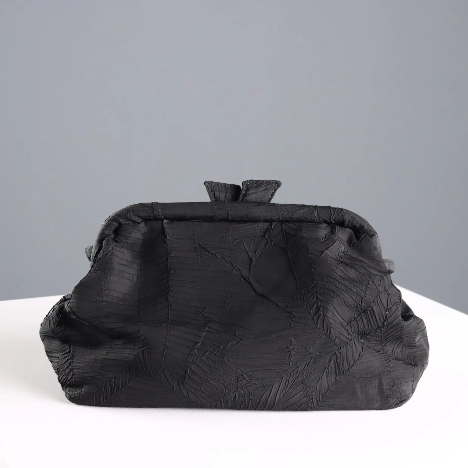 Borbonese Vintage Clutch Bag Black Silk Italy 1980s-1990s | Clothing & House Linens | Vintage