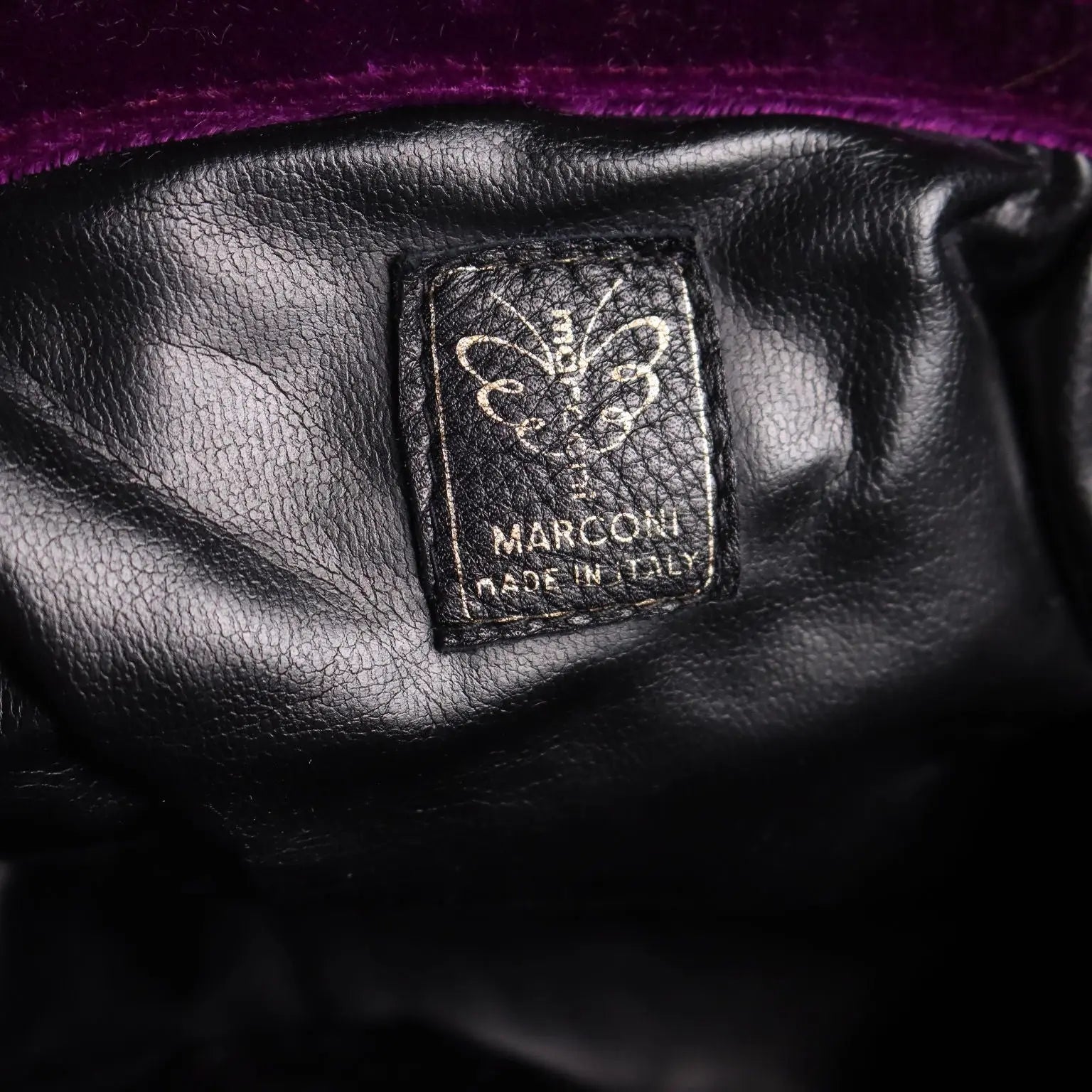 Vintage Marconi Handbag Velvet with Jewel Brooch Italy 1970s | Clothing & House Linens | Vintage