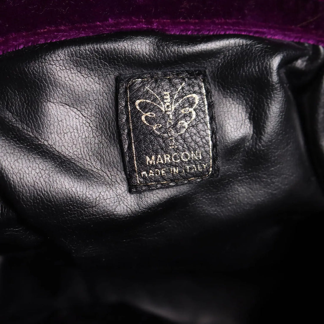 Vintage Marconi Handbag Velvet with Jewel Brooch Italy 1970s | Clothing & House Linens | Vintage