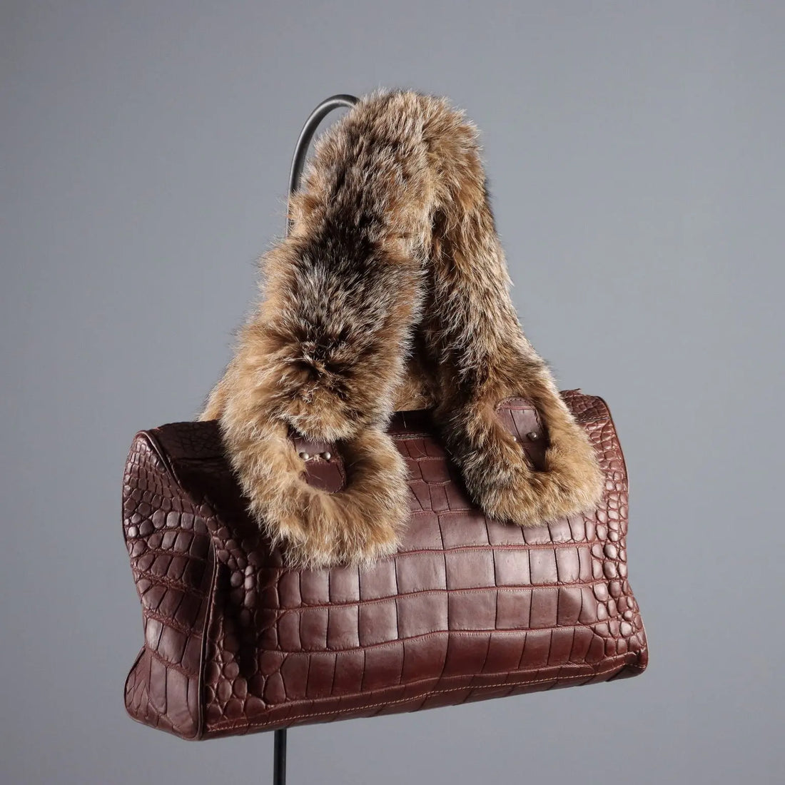 Jacques Saint Just Vintage Bag Leather Fur France 1980s-1990s | Clothing & House Linens | Vintage