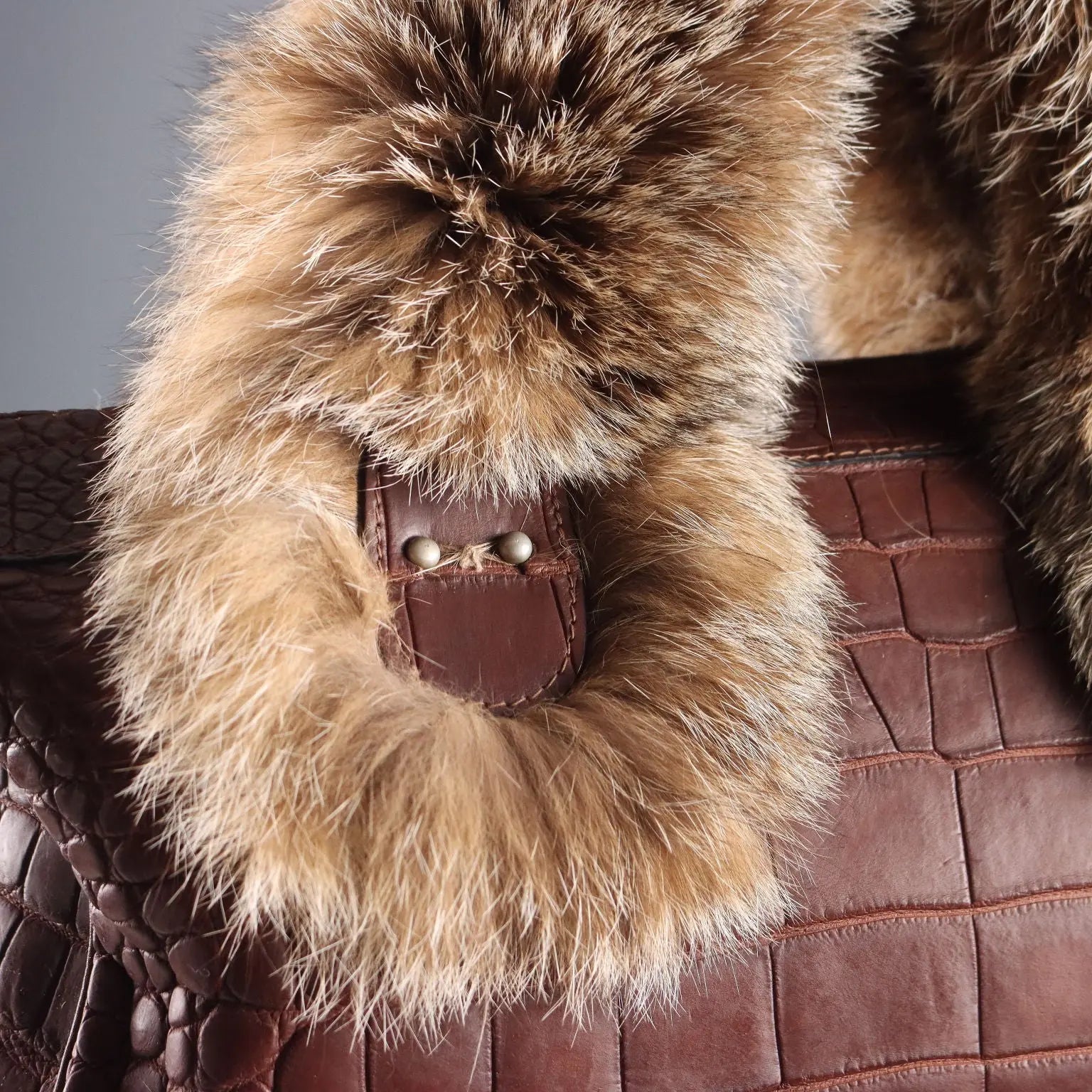 Jacques Saint Just Vintage Bag Leather Fur France 1980s-1990s | Clothing & House Linens | Vintage