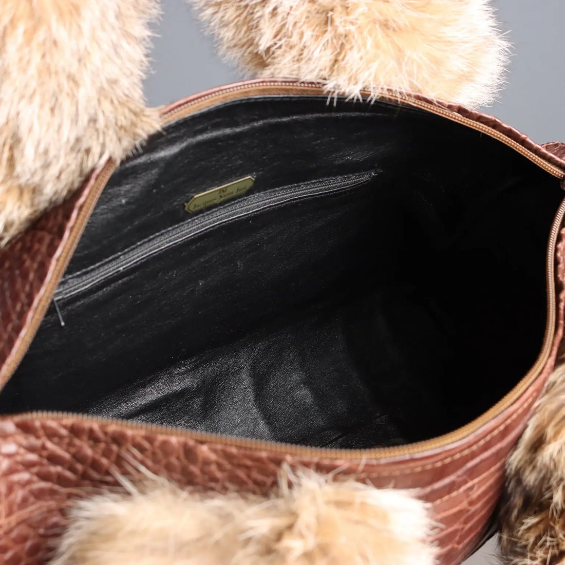 Jacques Saint Just Vintage Bag Leather Fur France 1980s-1990s | Clothing & House Linens | Vintage