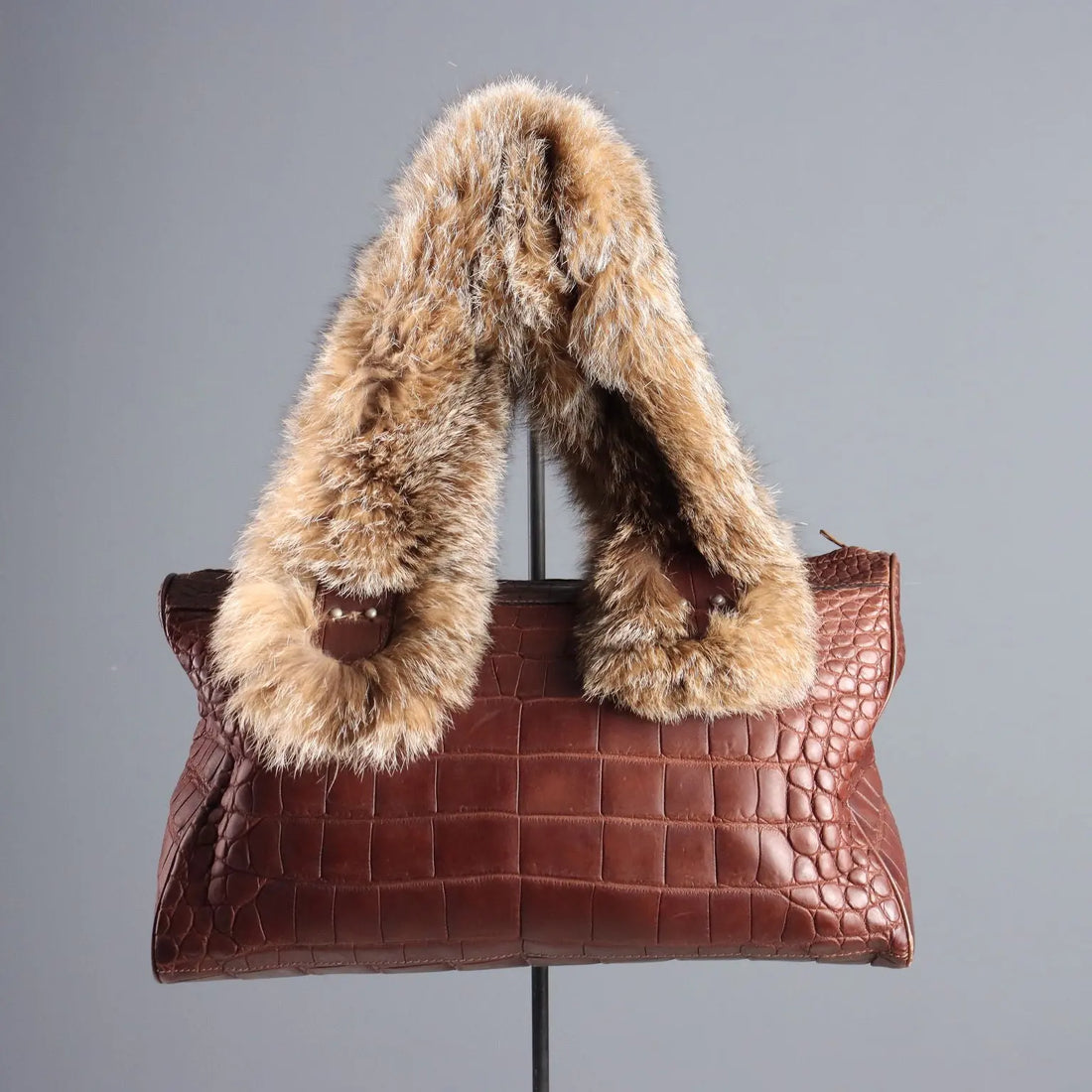 Jacques Saint Just Vintage Bag Leather Fur France 1980s-1990s | Clothing & House Linens | Vintage