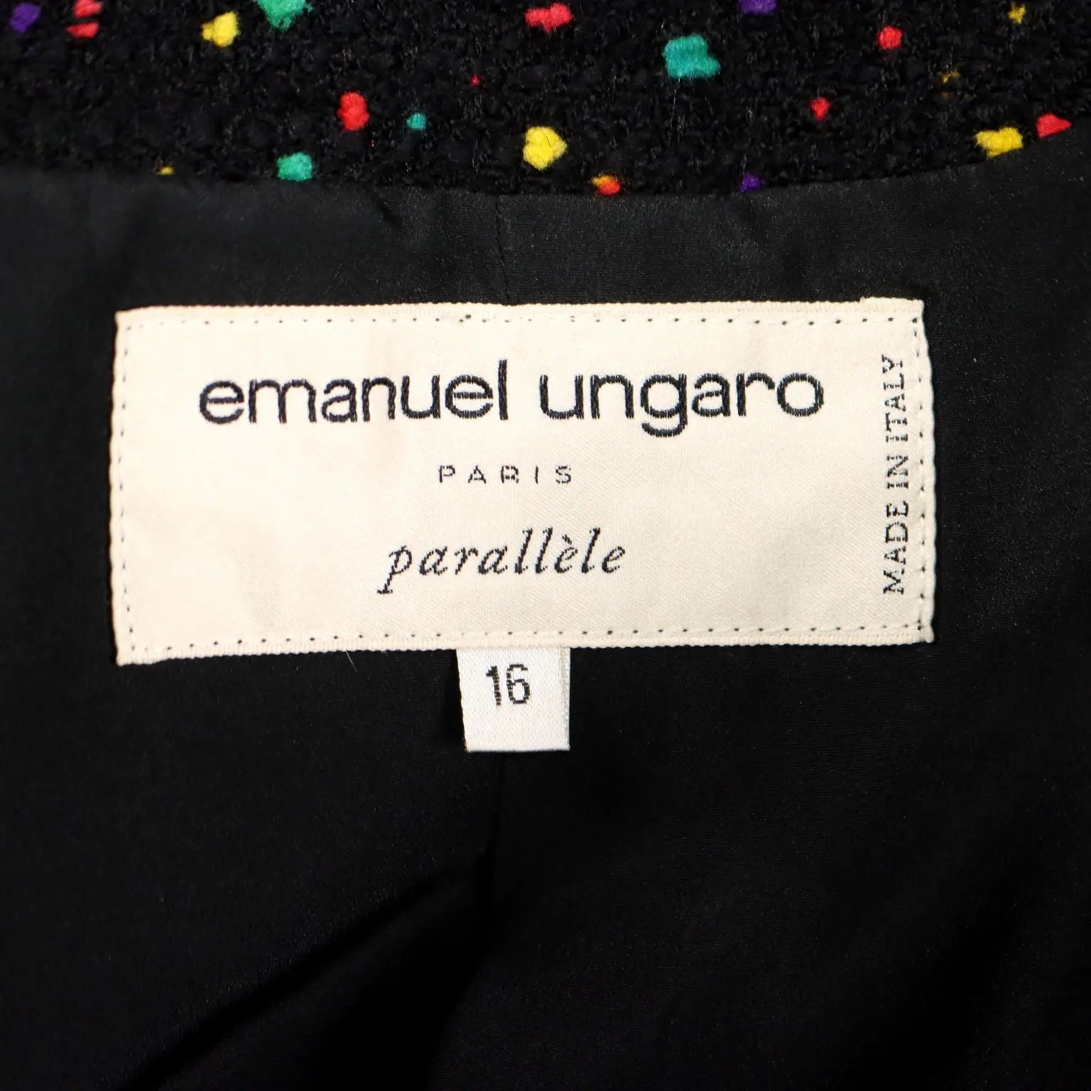 Ungaro Vintage Wool Jacket UK Size 40 France 1980s-1990s - UK Size 40 | Clothing & House Linens | Vintage